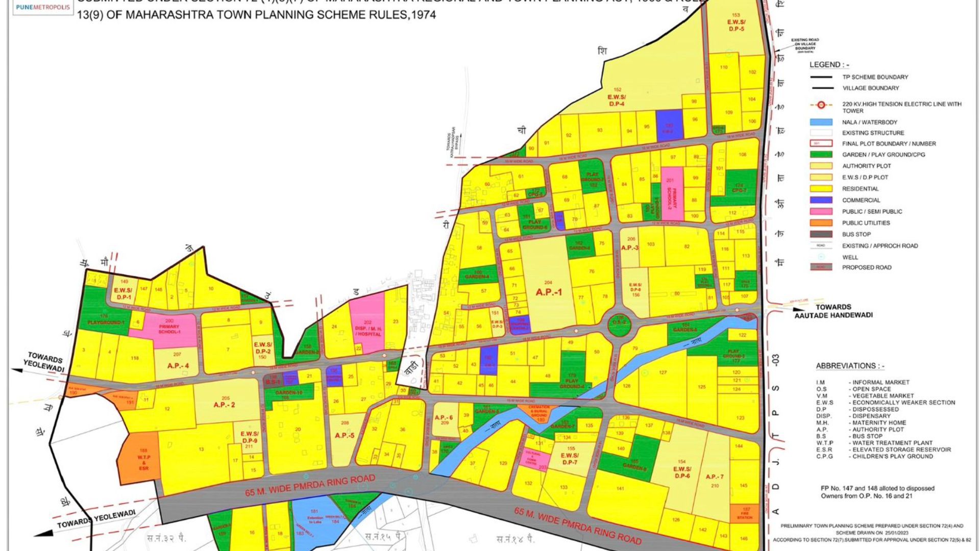 PMRDA अखेर ‘ही’ टीपी स्कीम मंजुरीसाठी शासनाला सादर!… लवकरच मिळणार मंजुरी PMRDA Town Planning Scheame