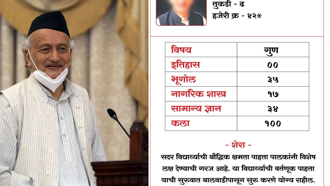 NCP ने कोश्यारींना जाता-जाताही सोडलं नाही, व्हायरल केली उपहासात्मक ‘मार्कशीट’ Kosyari
