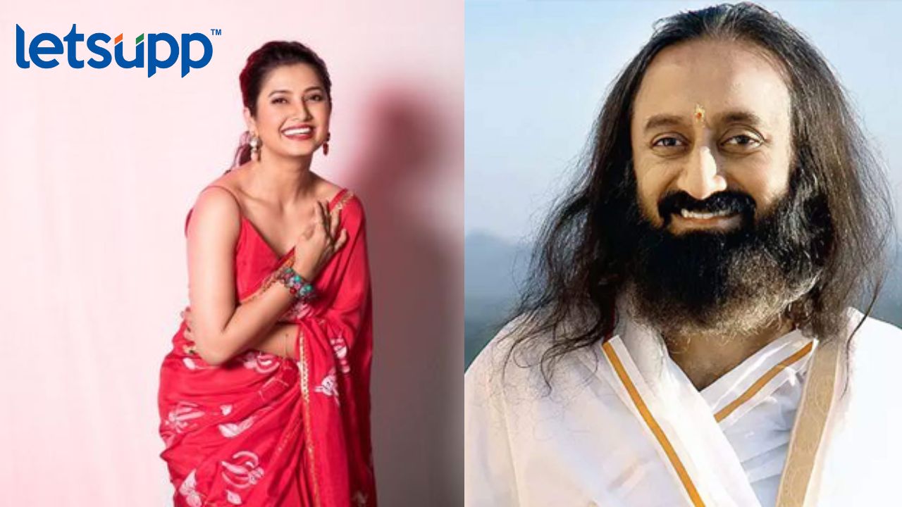 लग्नाबाबत प्राजक्ताचा प्रश्न अन् श्री श्री रविशंकर यांचं सुंदर उत्तर प्राजक्ता श्री श्री रविशंकर