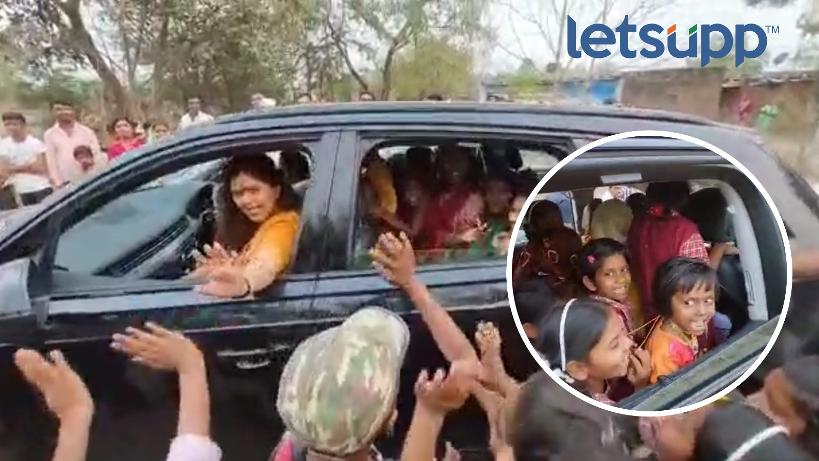 Pankaja Munde यांनी पुरवला हट्ट, चिमुकल्यांनी केली आनंदात घोषणाबाजी WhatsApp Image 2023 03 04 At 2.37.00 PM