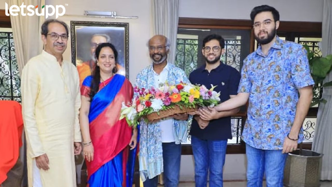 Rajinikanth : उद्धव ठाकरेंच्या भेटीला ‘थलायवा’ मातोश्रीवर ! Rajanikant Udhav