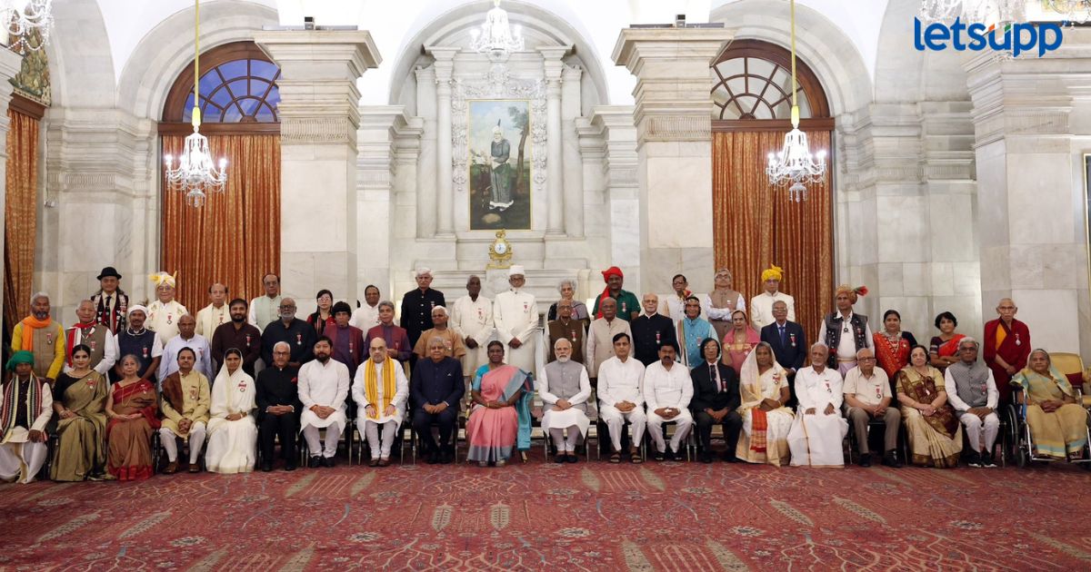 Photos : 2023 वर्षासाठीचे तीन पद्मविभूषण, पाच पद्मभूषण आणि 47 पद्मश्री पुरस्कार प्रदान _LetsUpp