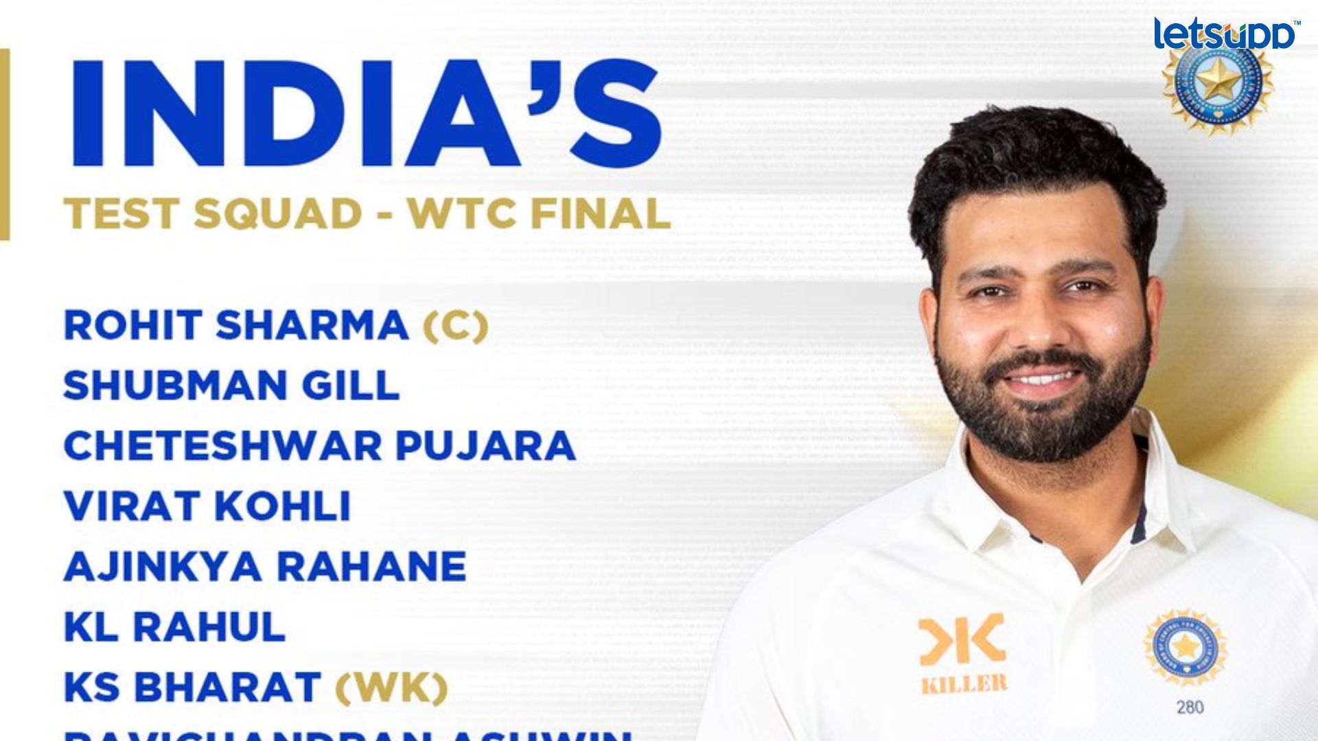 WTC 2023 : बीसीसीआयने केली संघाची घोषणा; अजिंक्य रहाणेचे संघात पुनरागमन Important Update Regarding Shreyas Iyer Fitness Has Come Out 2023 04 25T112529.659
