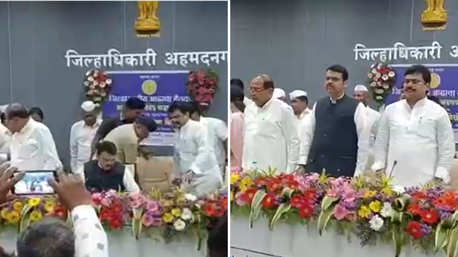 Video : “वाद असले तरी वादळ नाही” : राम शिंदे अन् विखे पाटलांना जवळ घेत फडणवीसांचा ‘खास’ मेसेज Devendra Fadnavis, Ram Shinde, Radhakrishna Vikhe Patil