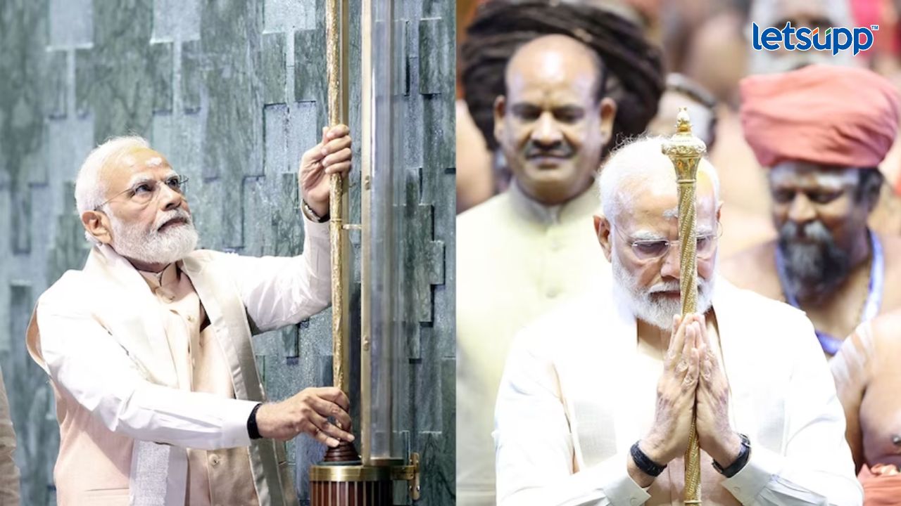 देशाला मिळाली संसदेची नवी इमारत; पंतप्रधान मोदींकडून वीर सावरकरांना आदरांजली PM Modi 123