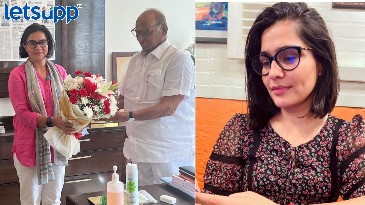 प्रेस कॉन्फरन्स पवारांची पण चर्चा सोनियाची? मागे बसलेली ‘ती’ कोण Sonia Duhan