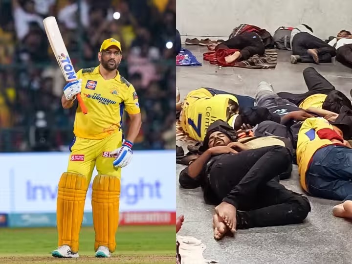 IPL 2023 Final CSK vs GT: धोनीच्या प्रेमात चाहत्यांनी घालवली स्टेशनवर रात्र, सोशल मीडियावर फोटो व्हायरल WhatsApp Image 2023 05 29 At 3.27.31 PM