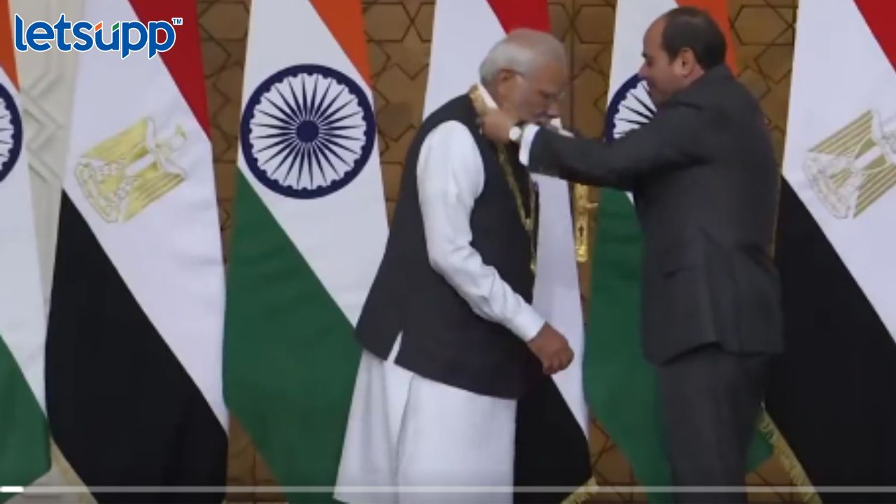 पंतप्रधान मोदींना इजिप्तचा सर्वोच्च सन्मान, गेल्या 9 वर्षांतील 13 वा पुरस्कार 'Order Of The Nile'