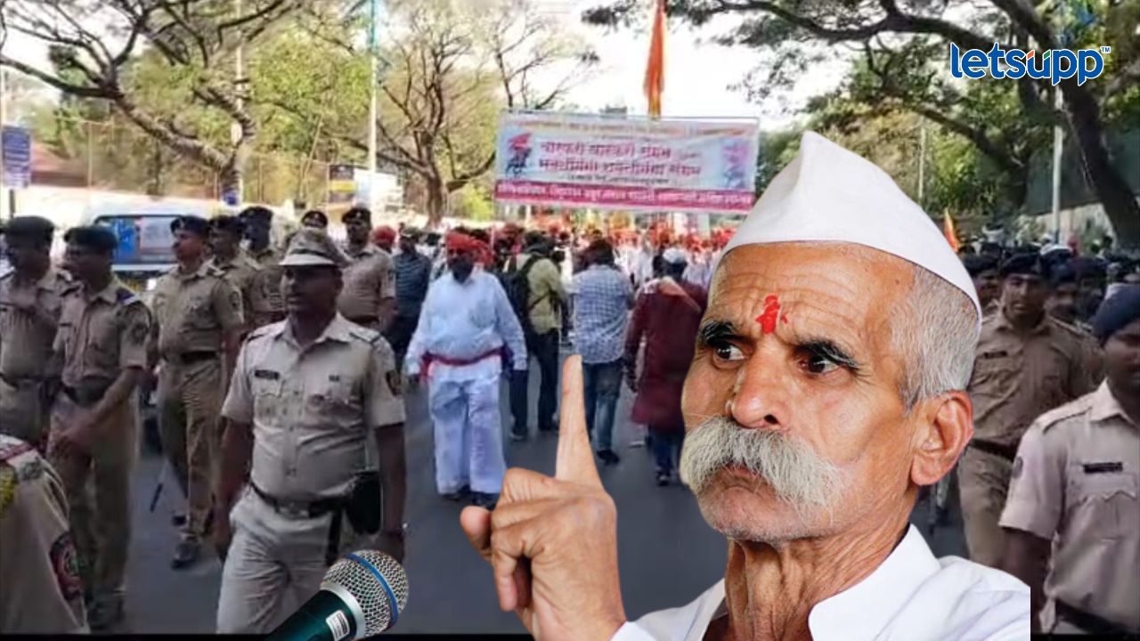 संभाजी भिडे चोख पोलीस बंदोबस्तात पालखी मार्गावर Sambhaji Bhide On Palkhi Marg