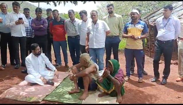 विठ्ठलाच्या मदतीला एकनाथ धावला! CM शिंदेंच्या संवेदनशीलपणाने सातारकर भारवले chief ministers eknath shinde help to poor old couple in satara and order to district collector for rehabilitate