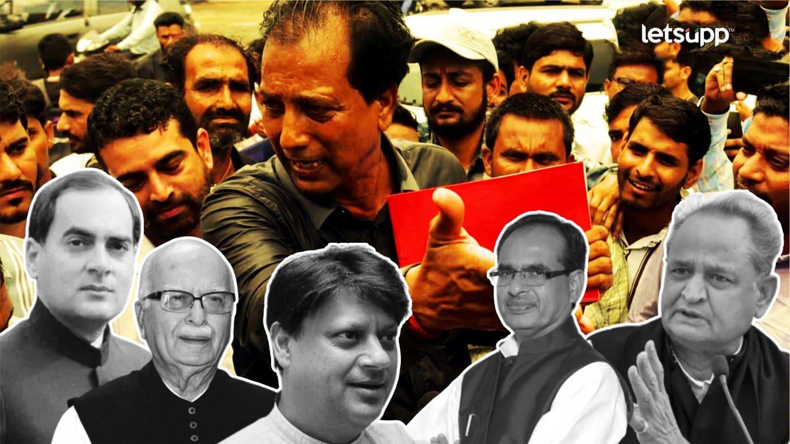 Rajeev Gandhi, Lalkrushan Advani, Ashok Gehlot