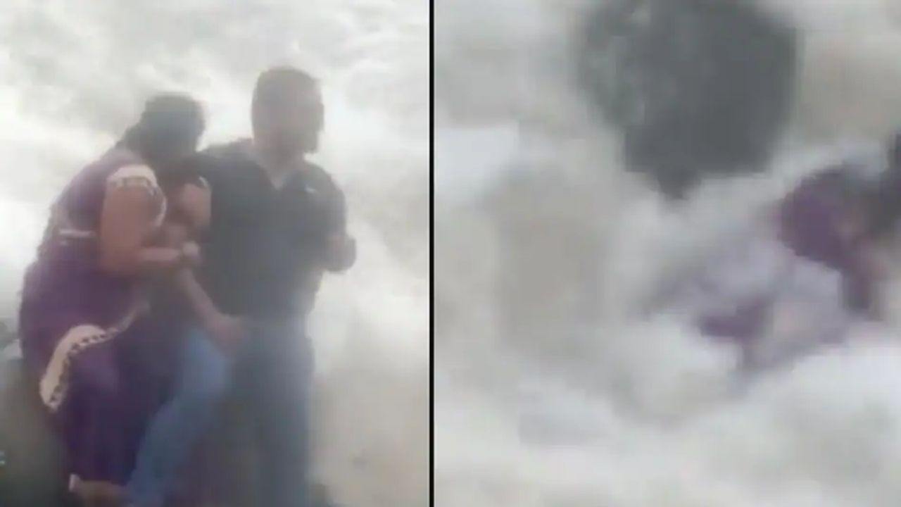 Video : आई.. आई.. करणारा चिमुकलीचा टाहो; पण, डोळ्यांदेखत वाहून गेली आई.. Mumbai Sea