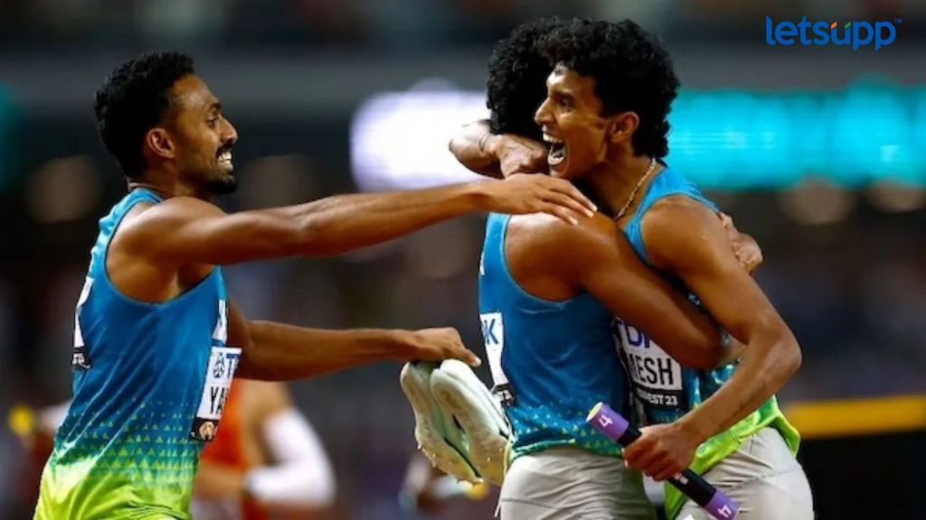India's Men's Team Has Entered The Finals Of The 4x400m Relay Race At The Championships