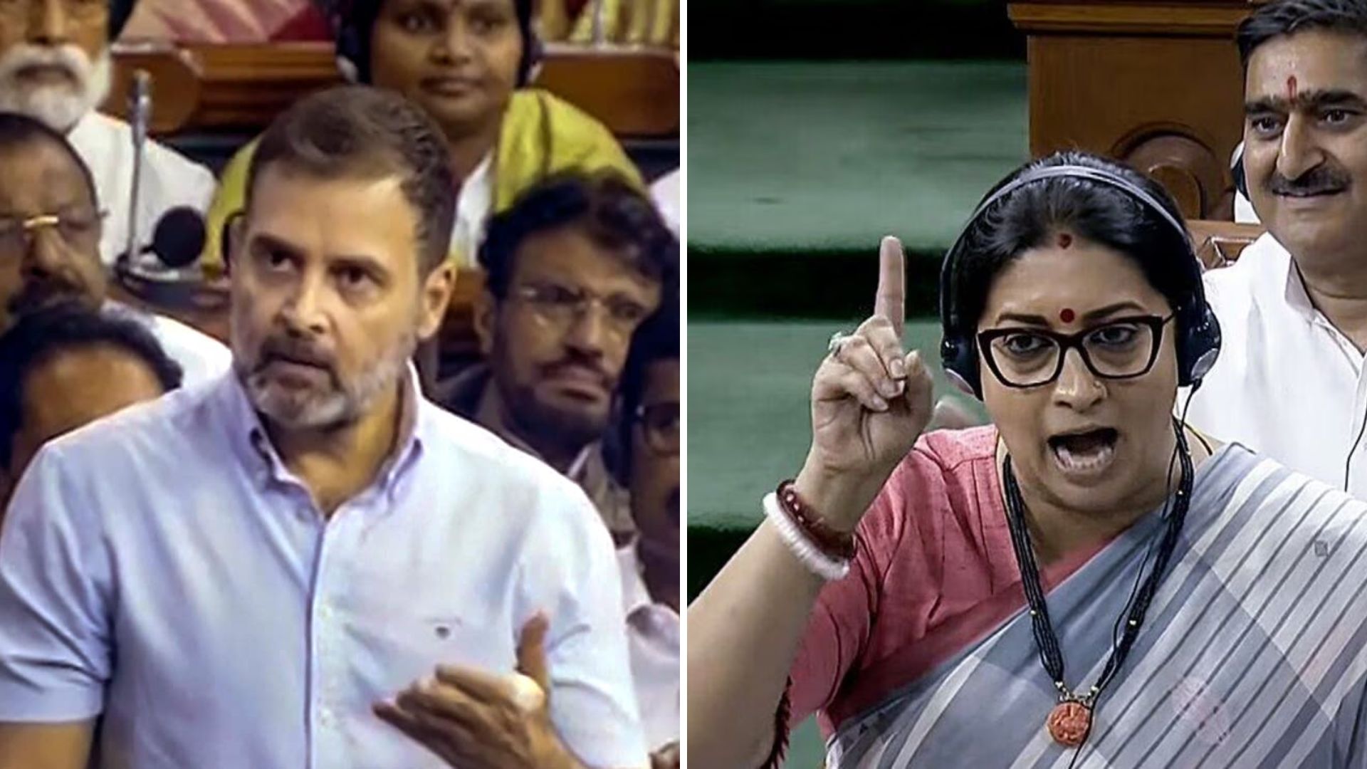 “महिला खासदारांकडे बघून फ्लाईंग किसचा इशारा केला”; स्मृती इराणींचा राहुल गांधींवर गंभीर आरोप Rahul Gandhi And Smriti Irani
