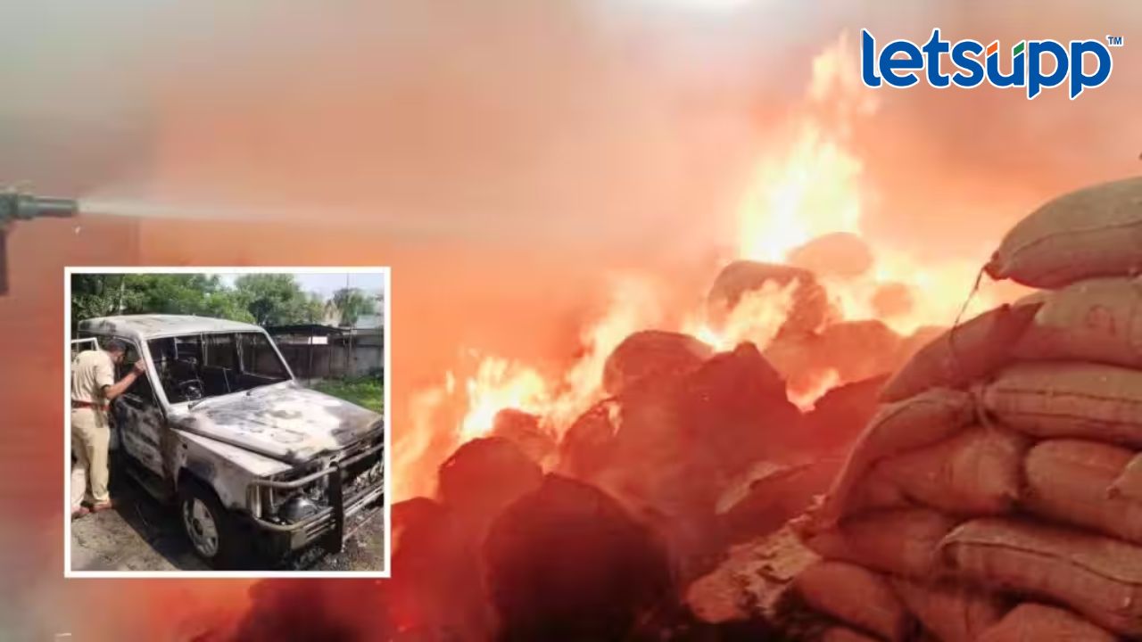 मराठा आंदोलकांवर झालेल्या हल्ल्याचे हिंगोलीत तीव्र पडसाद; सरकारी गोदाम पेटून दिले Jalna Lathi Charge