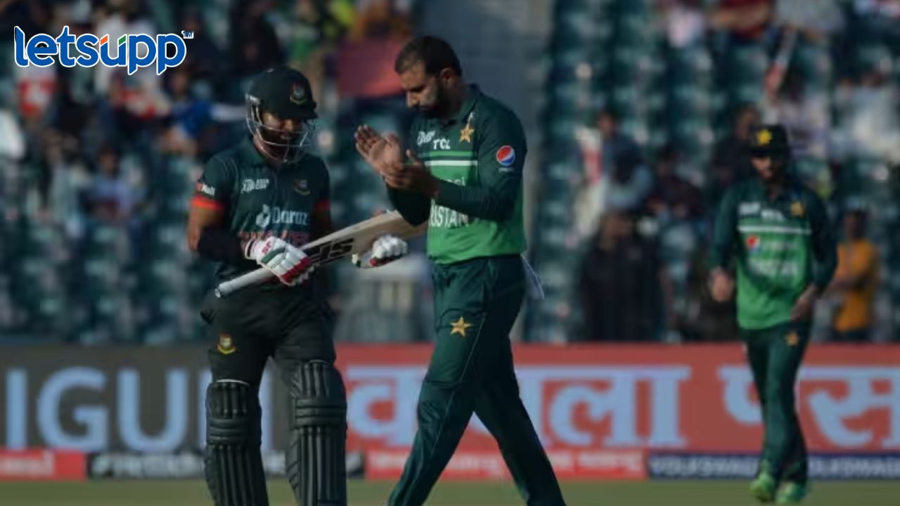 PAK vs BAN : बांगलादेशची फलंदाजी ढेपाळली, पाकसमोर 194 धावांचे आव्हान PAK Vs BAN