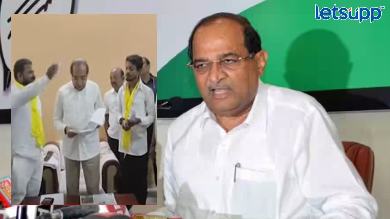 Radhakrishna Vikhe Patil यांच्यावर उधळला भंडारा; सोलापूर शासकीय विश्रामगृहात घडला प्रकार Radhakrishna Vikhe Patil
