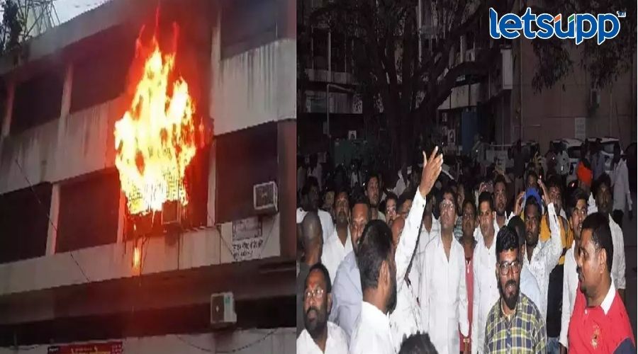 बापाचा जीव वाचवण्यासाठी मुलगा शिरला आगीत; नगरमधील घटना Ahmednagar News