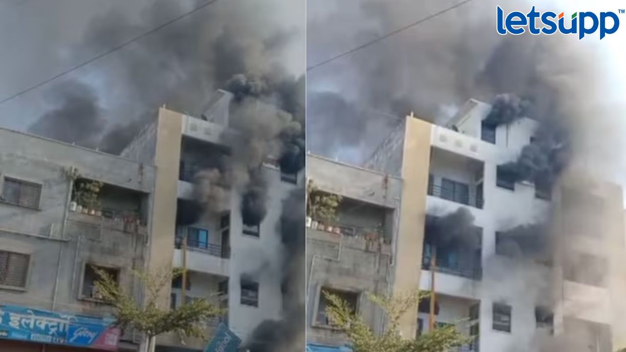 लातूरमध्ये चार मजली इमारतील भीषण आग, तिघांचा मृत्यू, परिसरात खळबळ