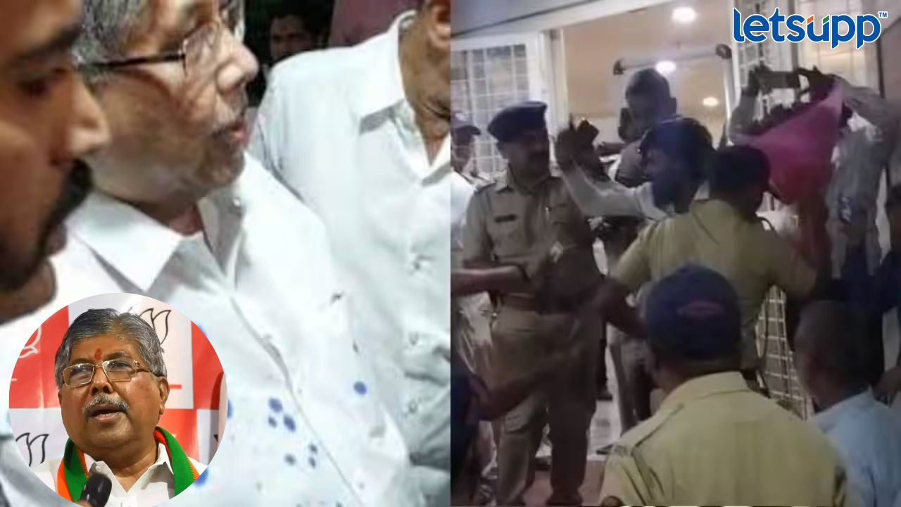 शाई फेक झाली की शर्ट बदलतो अन् तिसऱ्या मिनिटाला कामाला लागतो : चंद्रकांतदादा पाटील Ink Attack on Chandrakant Patil