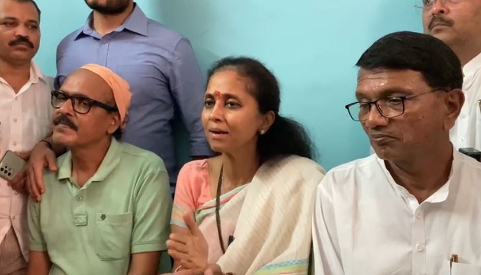 सगळे पाप खोके, ट्रीपल इंजिन सरकारचे; हेरंब कुलकर्णींची भेट घेताच सुळेंचा सरकारवर हल्लाबोल Supriya Sule Meet Herambh Kulkarani