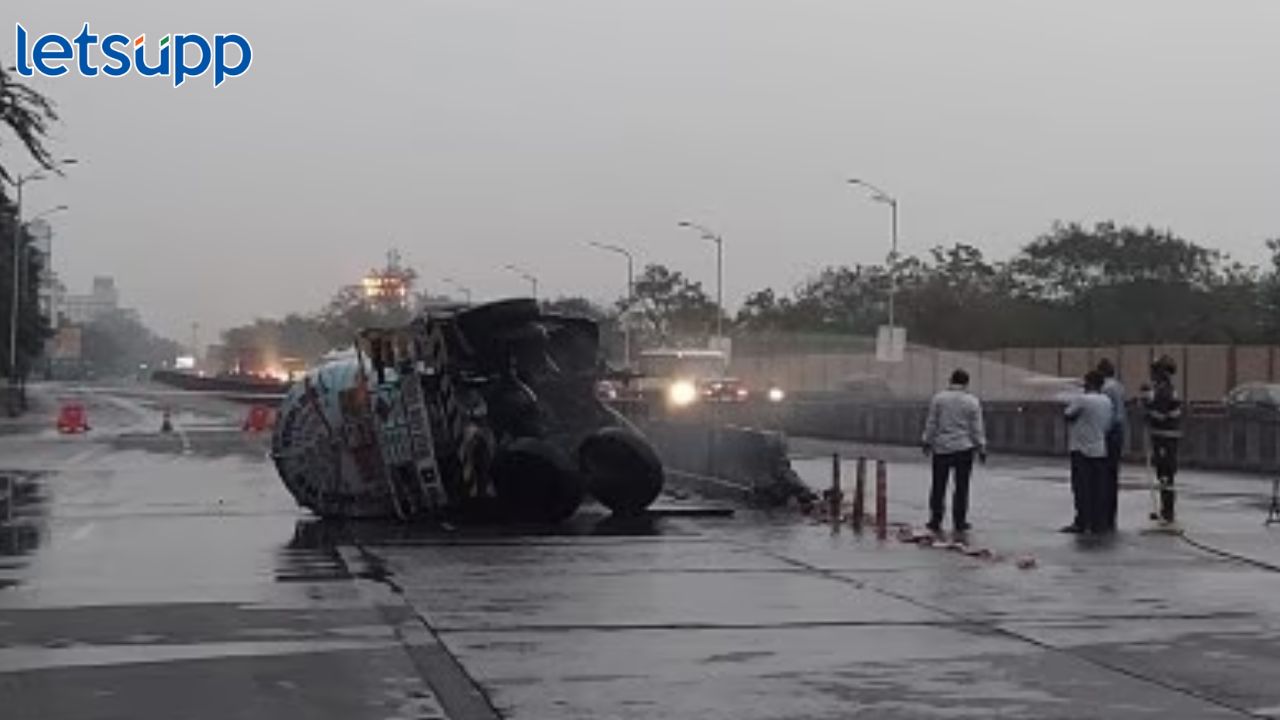 पुणे : वडगाव शेरी परिसरात इथेलिन ऑक्साईड वायू टँकरचा अपघात; नगर रोडवरील वाहतूक विस्कळीत मोठी बातमी! पुणे-नगर रस्त्यावर गॅस टॅंकरचा अपघात
