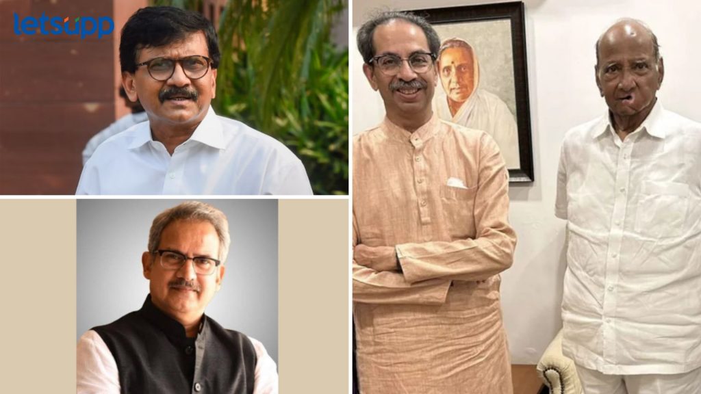 Uddhav Thackeray, Sharad Pawar, Sanjay Raut
