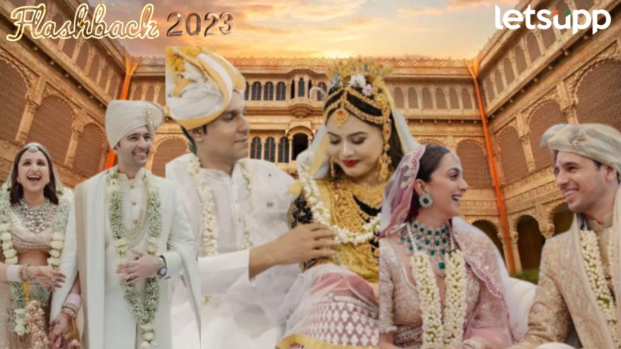 Year Ender 2023 : कुणाचा शाही सोहळा, कुणी अनोख्या पद्धतीने बांधली लग्नगाठ; सेलिब्रेटी वेडिंगने गाजलं 2023 800