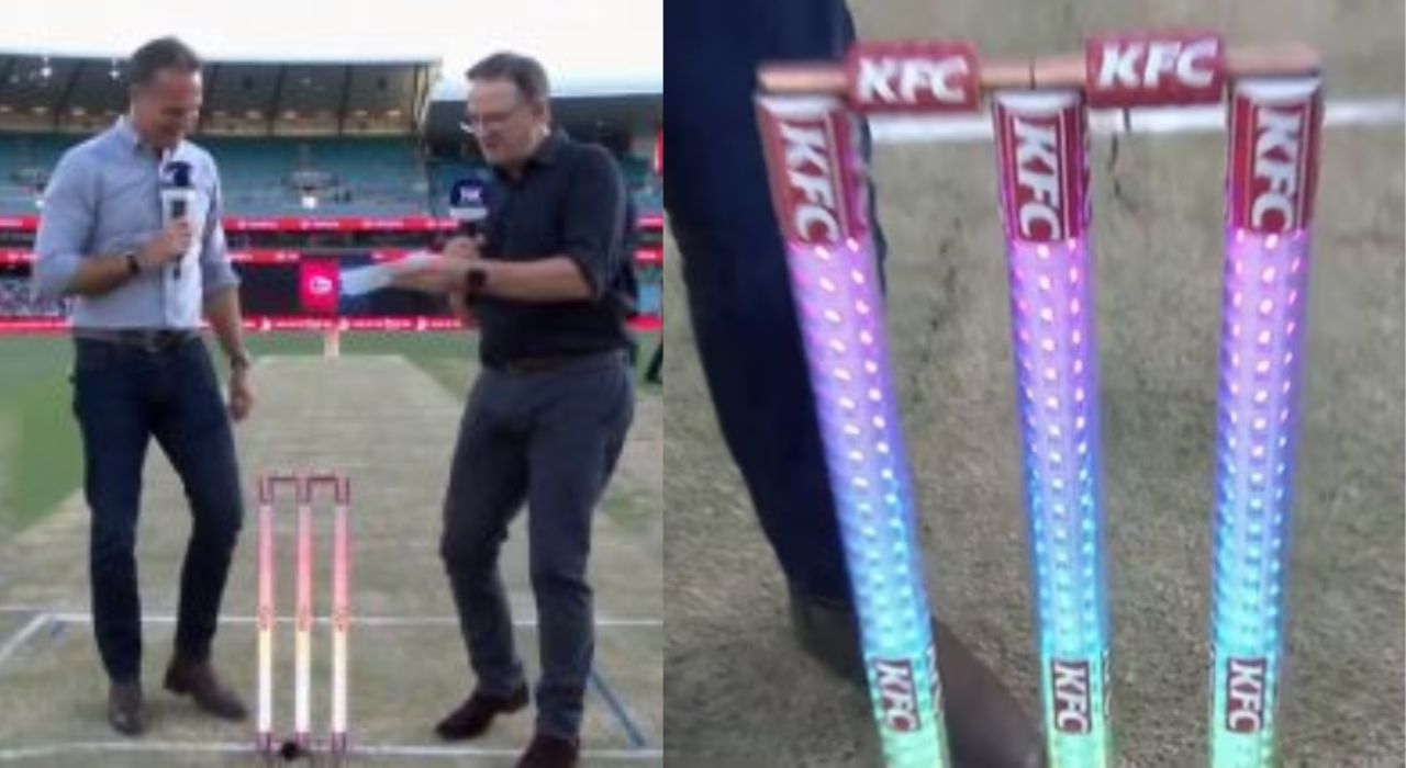 Electra Stumps : आश्चर्यच! आता स्टम्प सांगतील चौकार अन् षटकार; क्रिकेटमध्ये अफलातून स्टम्प्सची एन्ट्री! Electra Stumps : आश्चर्यच! आता स्टम्प सांगतील चौकार अन् षटकार; क्रिकेटमध्ये अफलातून स्टम्प्सची एन्ट्री!