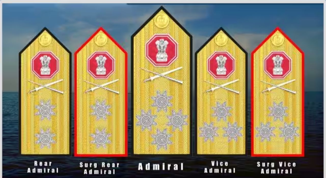 Indian Navy : ‘राजमुद्रे’चाच आधार! नौदलातील अधिकाऱ्यांच्या बॅजमध्ये मोठा बदल Indian Navy : 'राजमुद्रे'चाच आधार! नौदलातील अधिकाऱ्यांच्या बॅजमध्ये बदल