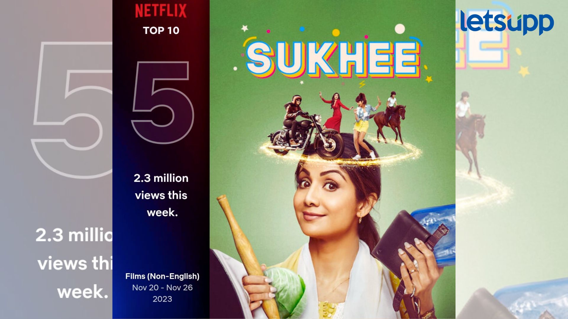 Shilpa Shetty: अभिनेत्री शिल्पा शेट्टीचा ‘सुखी’ ओटीटीवर टॉपला ! Shilpa Shetty: अभिनेत्री शिल्पा शेट्टीचा 'सुखी' ओटीटीवर टॉपला !