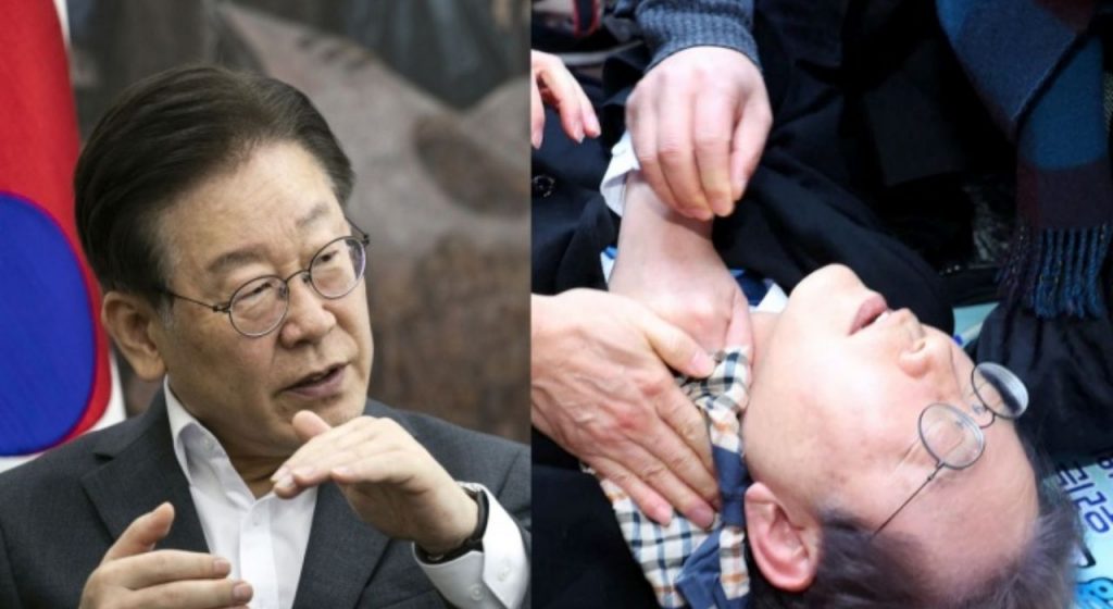 South Korea : धक्कादायक! पत्रकार परिषदेतच विरोधी नेत्यावर चाकूहल्ला; दक्षिण कोरियात काय घडलं?