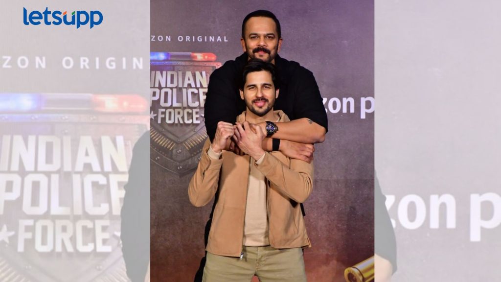 नुसता जाळ नी धूर! रोहित शेट्टीने शेअर केला सिद्धार्थचा 'इंडियन पोलिस फोर्स'चा दमदार लूक