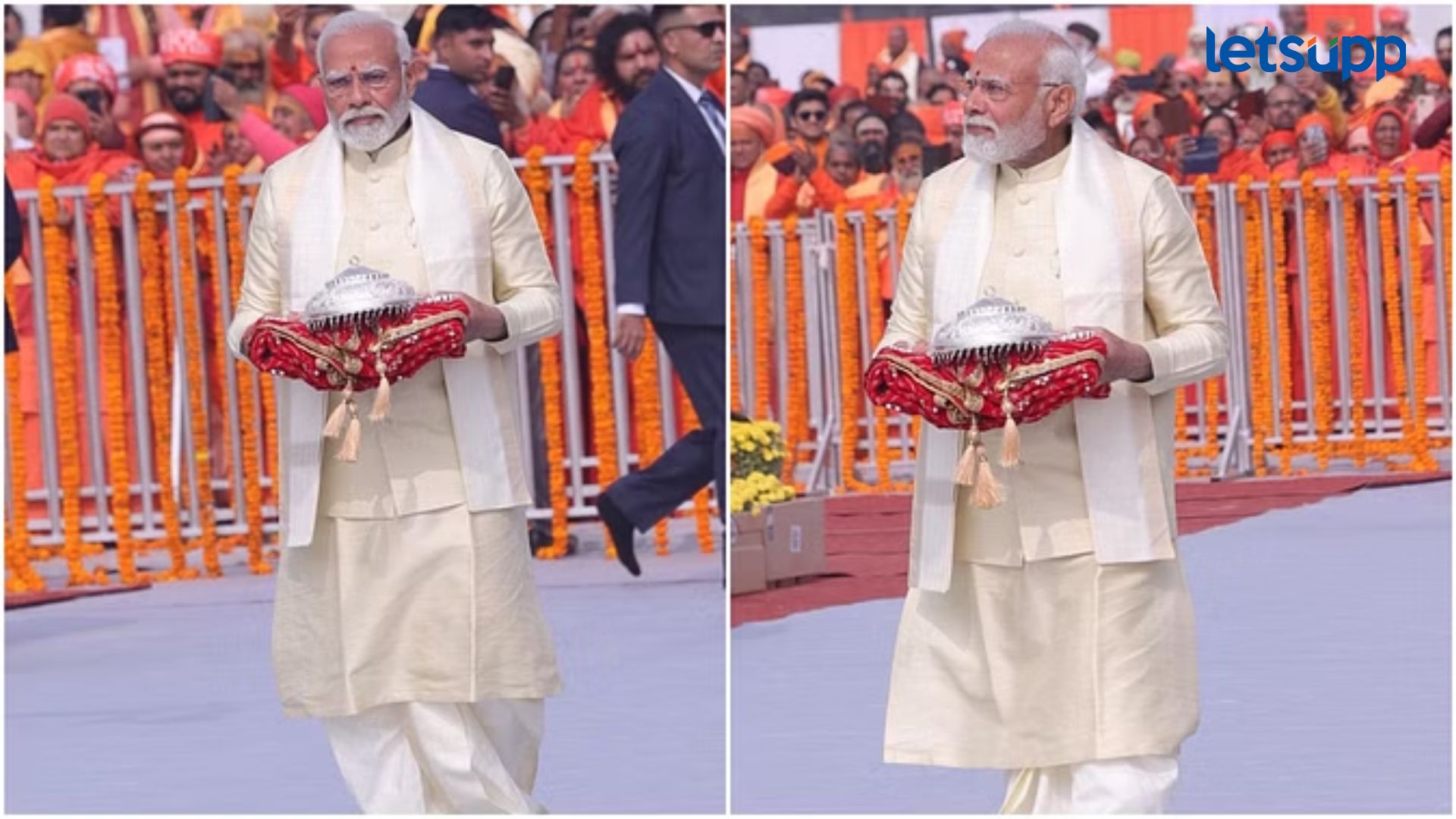 जय सिया राम! 500 वर्षानंतर प्रभू श्रीराम अयोध्येत विराजमान, PM मोदींच्या हस्ते पूजा, पाहा फोटो