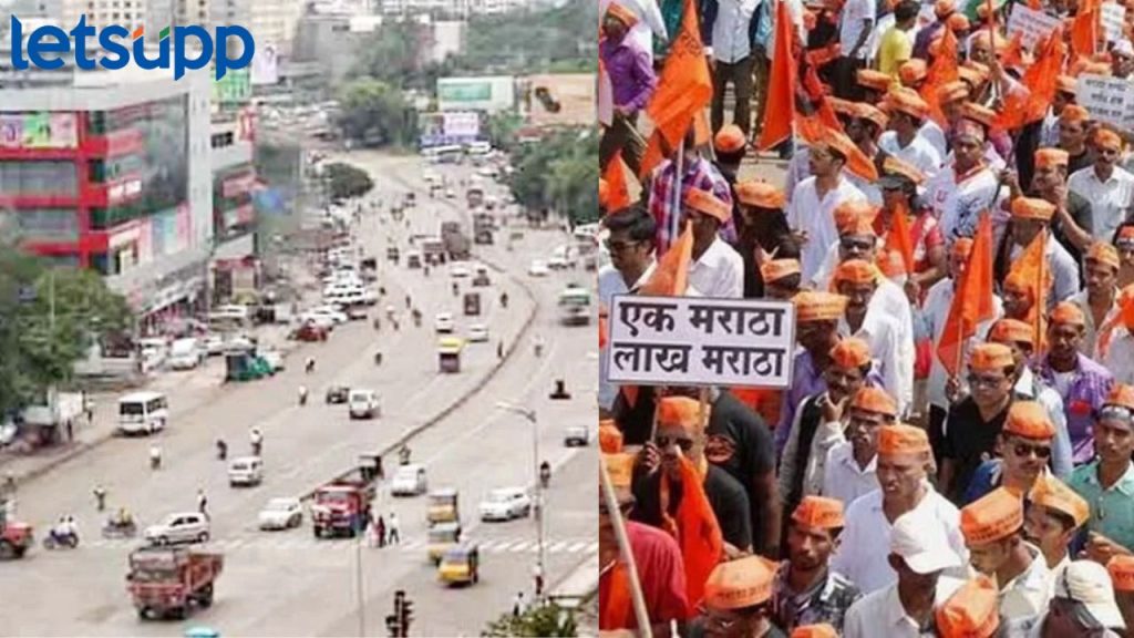 मराठ्यांचं वादळ पुण्यात : अहमदनगरकडे जाणारी सर्व वाहतूक वळवली !
