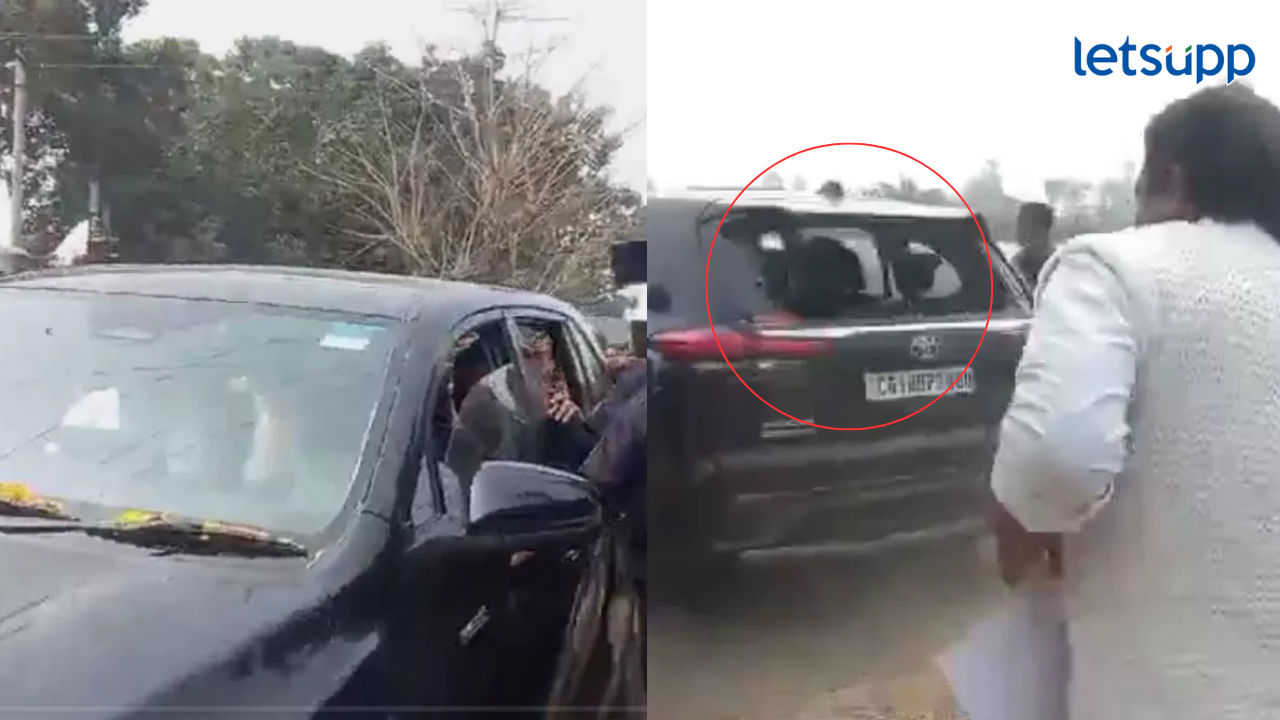 राहुल गांधींच्या गाडीवर दगडफेक, पश्चिम बंगालमध्ये हल्ल्यात एसयूव्हीची फुटली काच Rahul Gandhi Car Attack