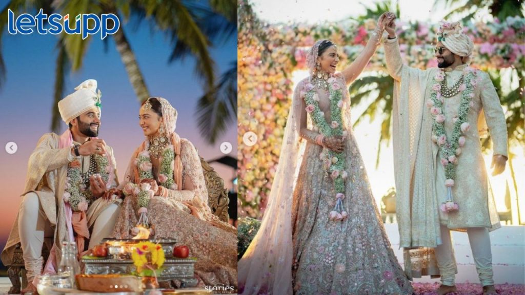 Rakul Jackky Wedding : हॅन्डवर्क ते कश्मीर कनेक्शन, 'ही' आहे रकुल-जॅकीच्या लहंगा अन् शेरवानीची खासियत