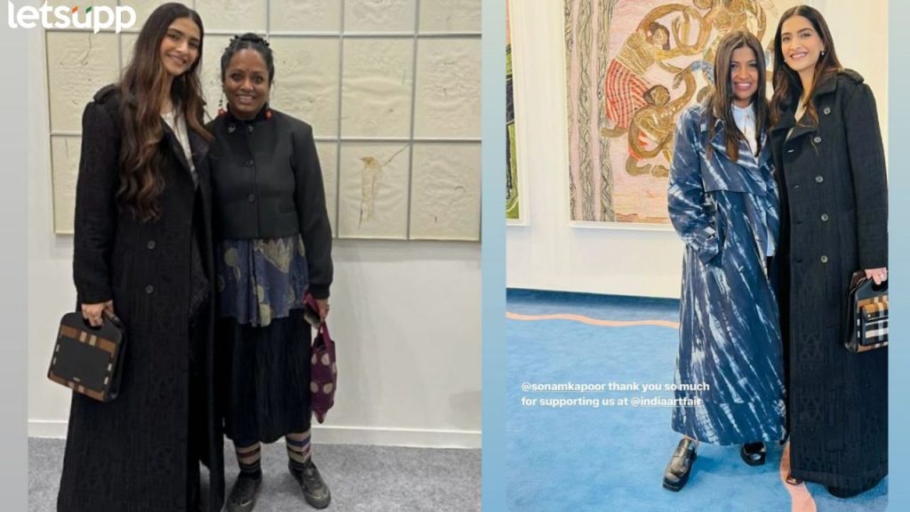 फॅशन आयकॉन Sonam Kapoor झळकली इंडिया आर्ट फेअरमध्ये