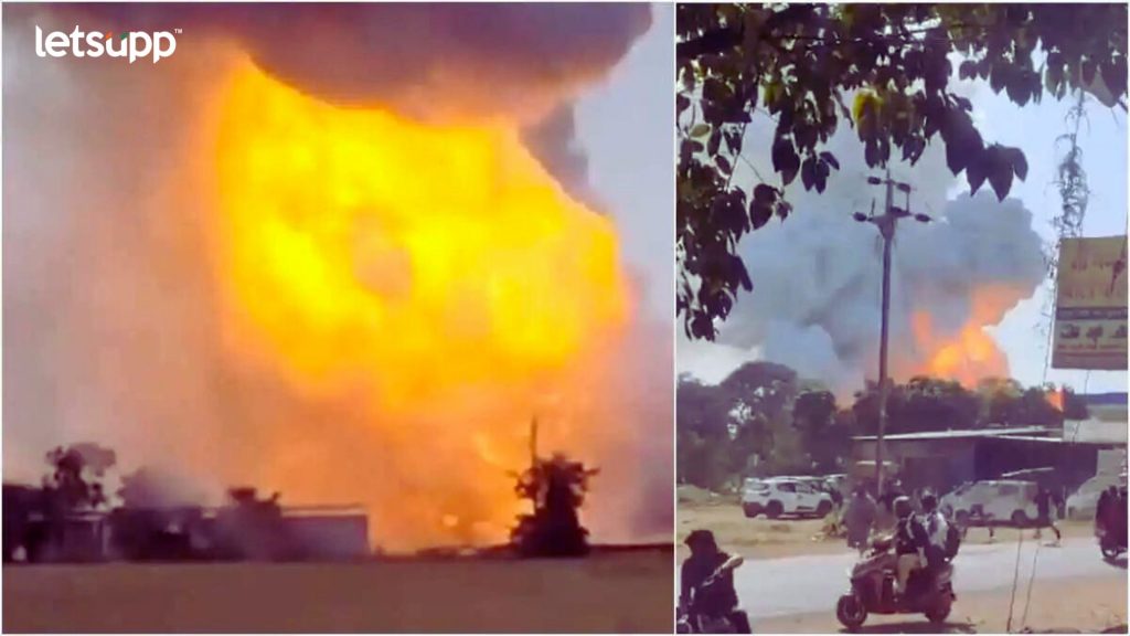 MP Blast : फटाक्याच्या कारखान्यात भीषण स्फोट, 6 जणांचा मृत्यू; आजूबाजूचा परिसरही हादरला, घटनास्थळी...