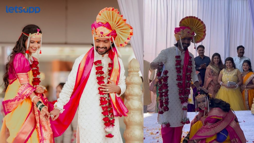 साताजन्माच्या गाठी.! 'प्रथमेश-क्षितीजा' अडकले लग्नाच्या बेडीत, विवाहसोहळ्यातील पहिला फोटो समोर