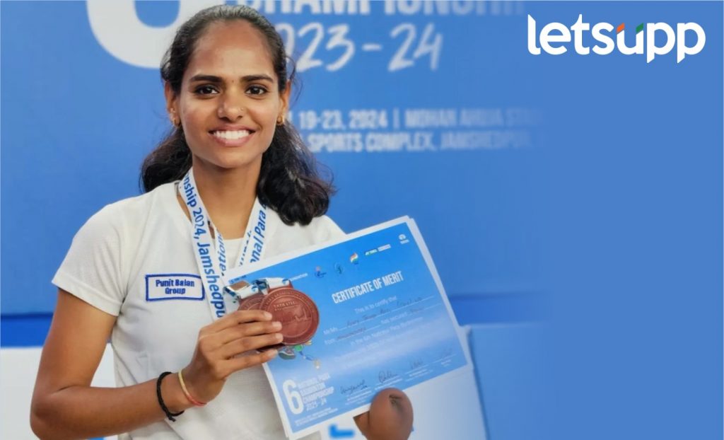 'पुनित बालन ग्रुप'च्या आरती पाटीलचे दैदिप्यमान यश; पॅरा बॅडमिंटन स्पर्धेत दोन कांस्यपदके
