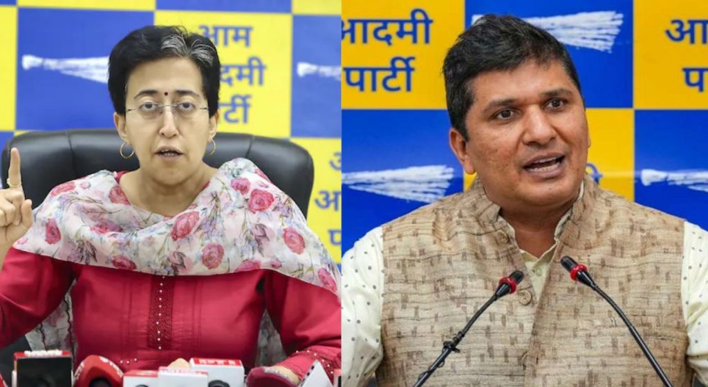 दिल्लीत हायहोल्टेज ड्रामा! आप कार्यकर्त्यांचं आंदोलन, आतिशी यांच्यासह 2 मंत्री ताब्यात