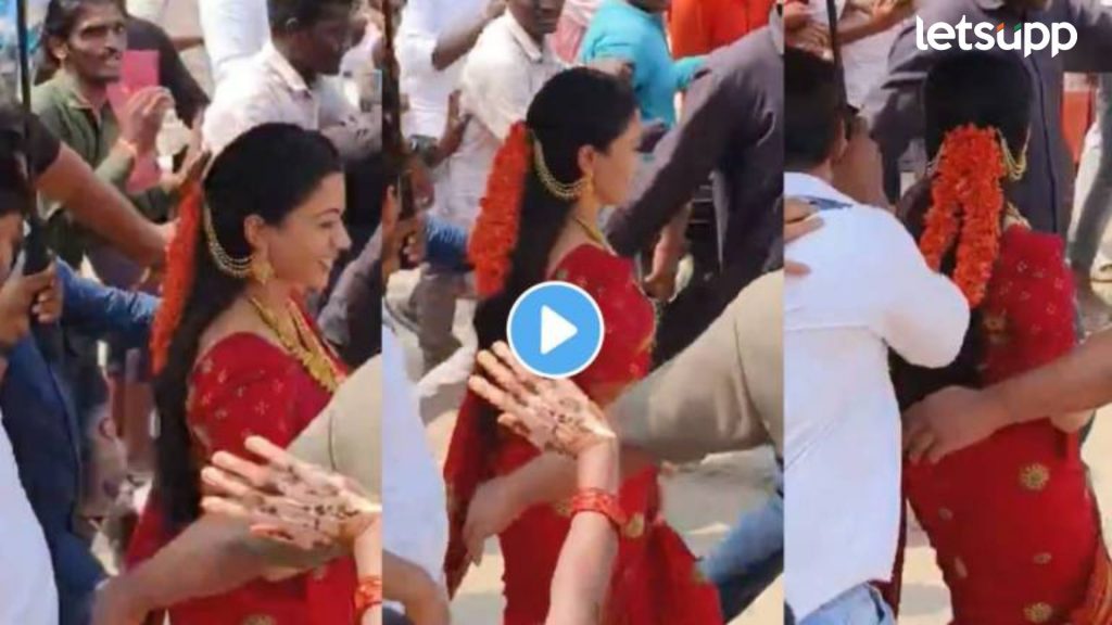 Pushpa 2 : लाल साडी अन् केसात…; 'पुष्पा 2' च्या सेटवरून रश्मिका मंदान्नाचा फर्स्ट लूक चर्चेत