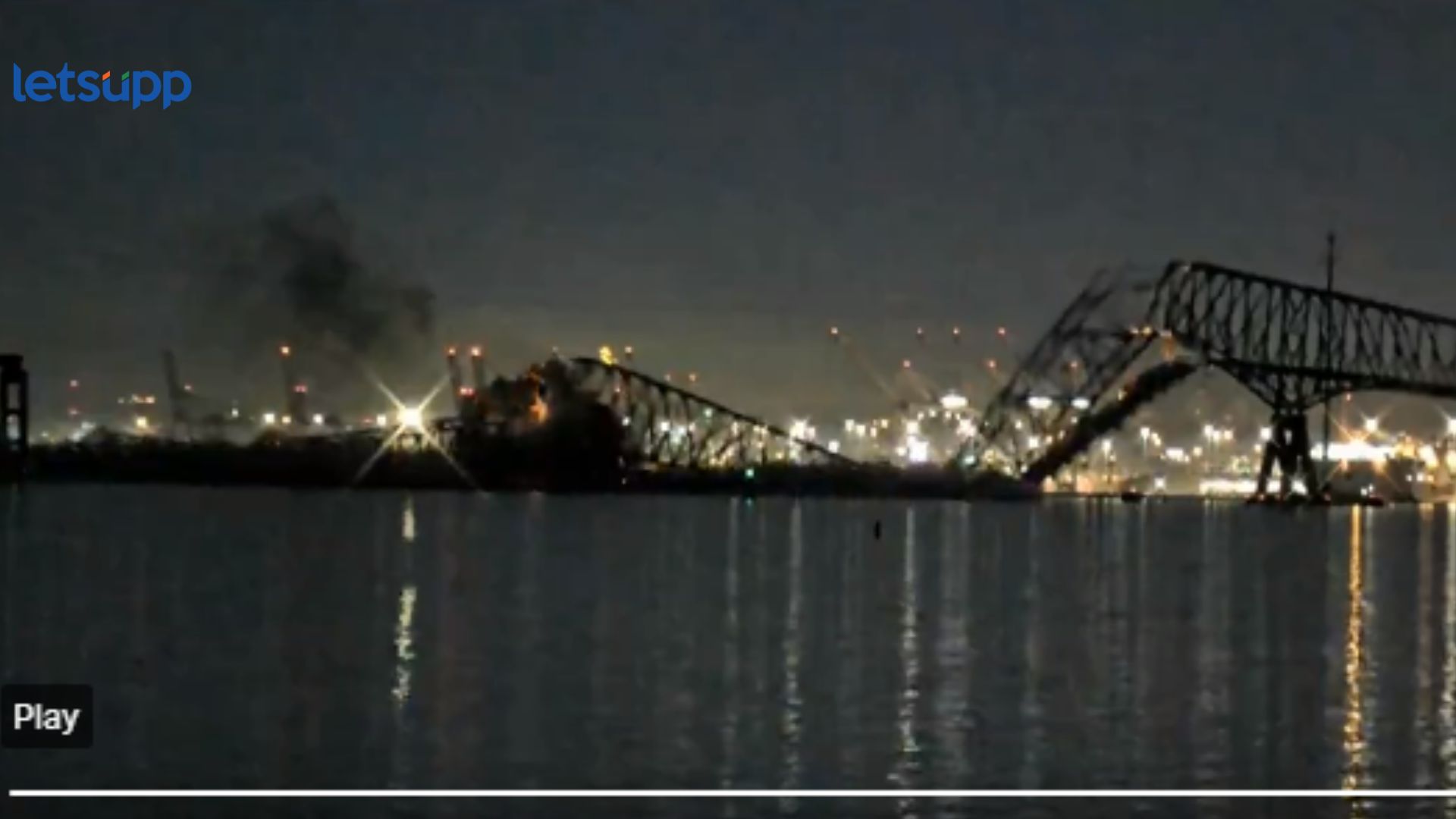 Video : जहाजेच्या धडकेनंतर अमेरिकेतील प्रसिद्ध ‘फ्रान्सिस स्कॉट्स’ ब्रिज कोसळला; बचावकार्य सुरू