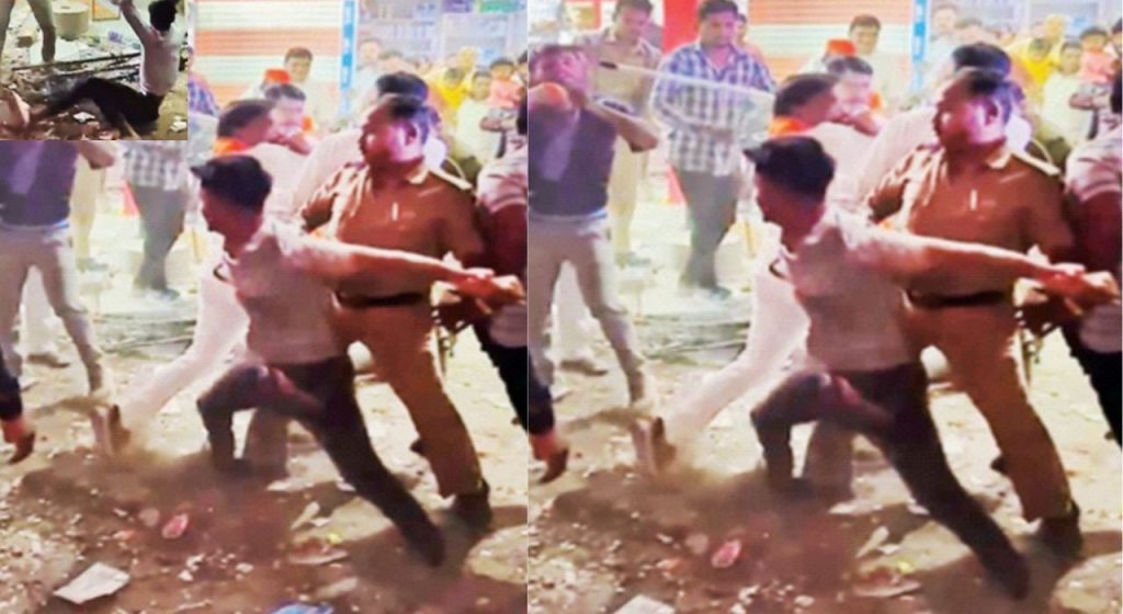 CM शिंदेंचे आमदार संजय गायकवाडांचा कारनामा; भर मिरवणुकीत युवकाला काठीने झोडपले