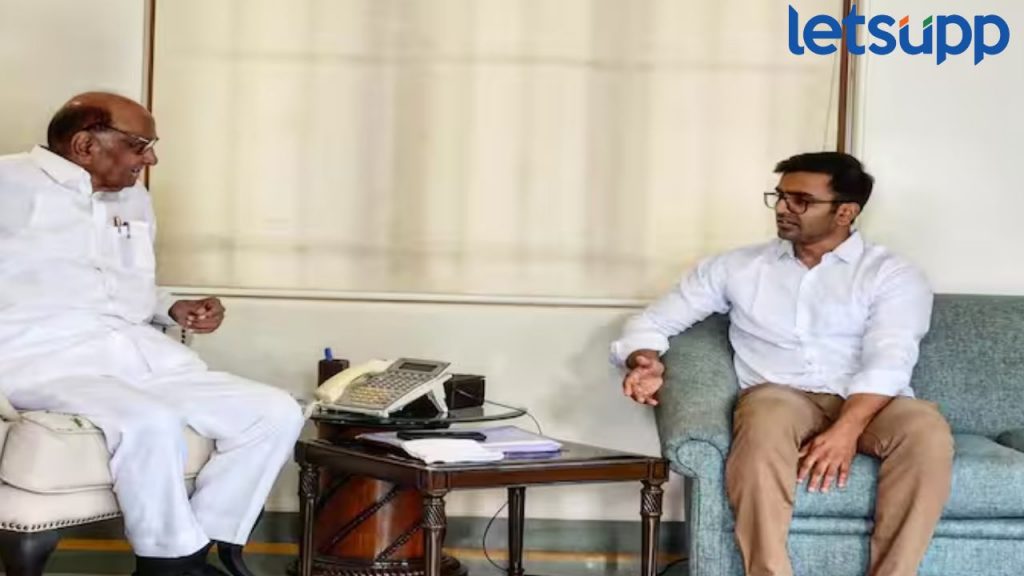 माढ्यात राजकीय हालचालींना वेग, अनिकेत देशमुखांनी घेतली पवारांची भेट