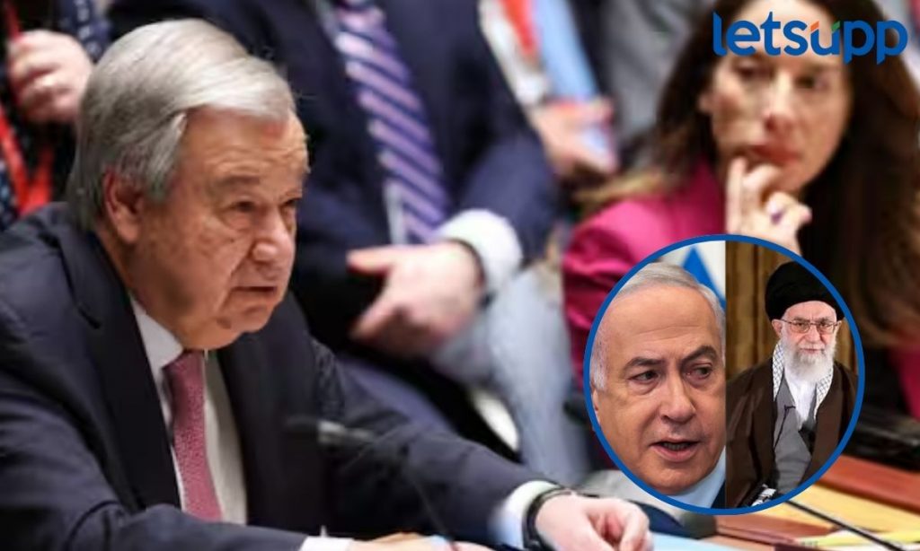 Iran Israel War बळाचा वापर केल्याने युनोचा इस्त्रायलला इशारा तर अमेरिकेकडून इराणवरही कारवाईची मागणी