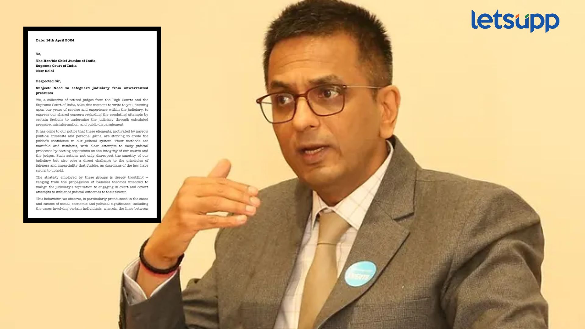 ‘न्यायव्यवस्था कमकुवत करण्याचा प्रयत्न केला जातोय’; 21 निवृत्त न्यायाधीशांचे सरन्यायाधीश चंद्रचूड यांना पत्र Letsupp Image (13)