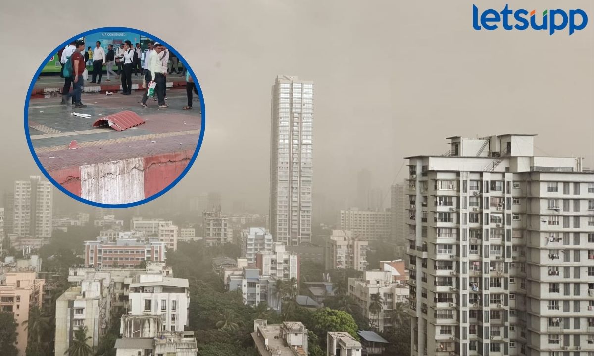 Mumbai मध्ये वादळी पावसाचा कहर; बॅनर कोसळल्याने मेट्रो ठप्प, प्रवाशांचे मोठे हाल