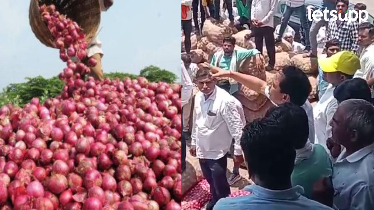 Ahmedangar : कांदा लिलाव बंद! ‘मोदीला गाडा…मोदीला गाडा’; संतप्त शेतकऱ्यांची घोषणाबाजी